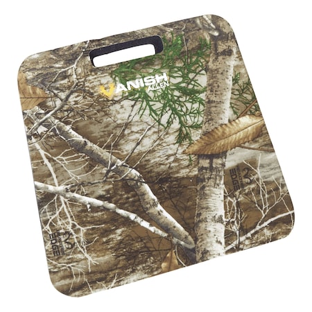Vanish Foam Hunting Cushion, 14 in. L x 13 in. W x 2 in. Thick, Realtree Edge Camo 5836